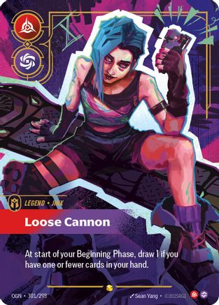 Jinx - Loose Cannon (Showcase) (301/298) [Origins] Foil Riftbound Singles Riot Games