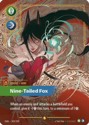 Ahri - Nine-Tailed Fox (Showcase) (303/298) [Origins] Foil Riftbound Singles Riot Games