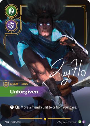Yasuo - Unforgiven (Signature) (305*/298) [Origins] Foil Riftbound Singles Riot Games