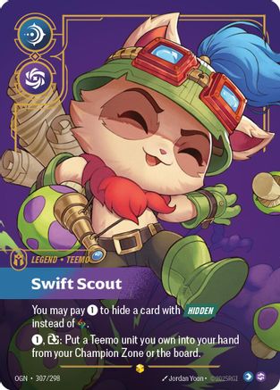 Teemo - Swift Scout (Showcase) (307/298) [Origins] Foil Riftbound Singles Riot Games