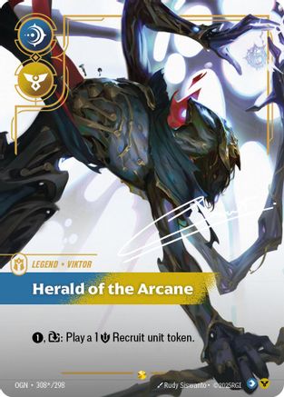 Viktor - Herald of the Arcane (Signature) (308*/298) [Origins] Foil Riftbound Singles Riot Games