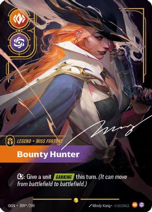 Miss Fortune - Bounty Hunter (Signature) (309*/298) [Origins] Foil Riftbound Singles Riot Games