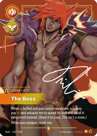 Sett - The Boss (Signature) (310*/298) [Origins] Foil Riftbound Singles Riot Games