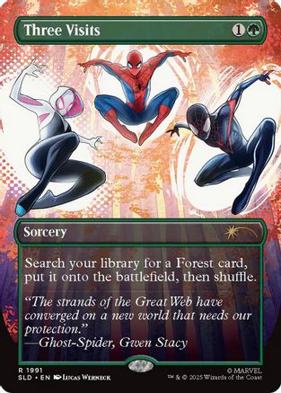Three Visits (SLD-1991) [Secret Lair] Drop Series MTG Single Wizards of the Coast