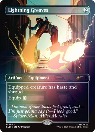 Lightning Greaves (1992) (Rainbow Foil) (SLD-1992) [Secret Lair] Drop Series Foil MTG Single Wizards of the Coast