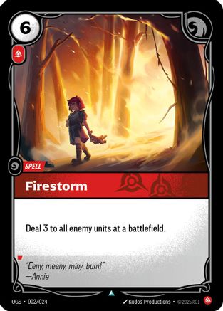 Firestorm (002/024) [Origins Proving Grounds] Riftbound Singles Riot Games