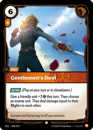 Gentlemen's Duel (008/024) [Origins Proving Grounds] Riftbound Singles Riot Games