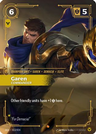 Garen - Commander (013/024) [Origins Proving Grounds] Riftbound Singles Riot Games