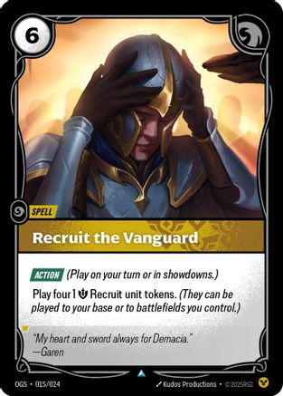 Recruit the Vanguard (015/024) [Origins Proving Grounds] Riftbound Singles Riot Games