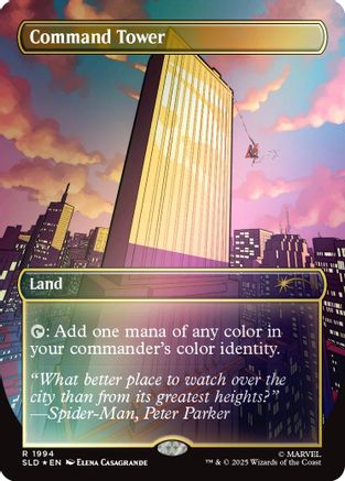 Command Tower (1994) (Rainbow Foil) (SLD-1994) [Secret Lair] Drop Series Foil MTG Single Wizards of the Coast