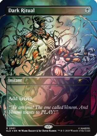 Dark Ritual (2001) (Rainbow Foil) (SLD-2001) [Secret Lair] Drop Series Foil MTG Single Wizards of the Coast