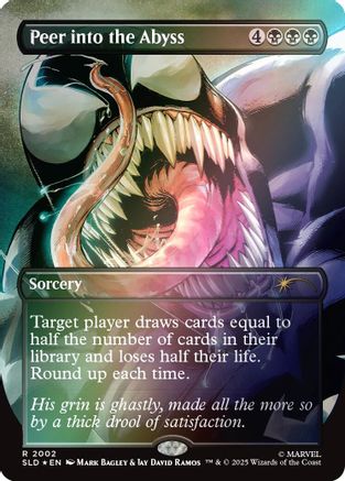 Peer into the Abyss (2002) (Rainbow Foil) (SLD-2002) [Secret Lair] Drop Series Foil MTG Single Wizards of the Coast