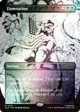 Damnation (2019) (Rainbow Foil) (SLD-2019) [Secret Lair] Drop Series Foil MTG Single Wizards of the Coast