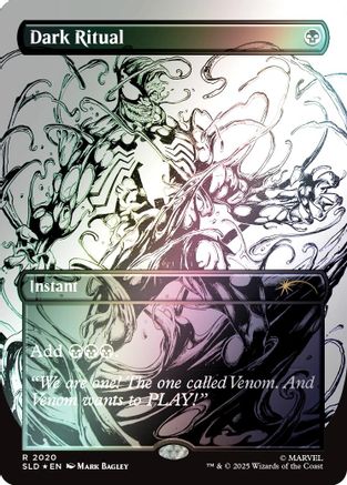 Dark Ritual (2020) (Rainbow Foil) (SLD-2020) [Secret Lair] Drop Series Foil MTG Single Wizards of the Coast