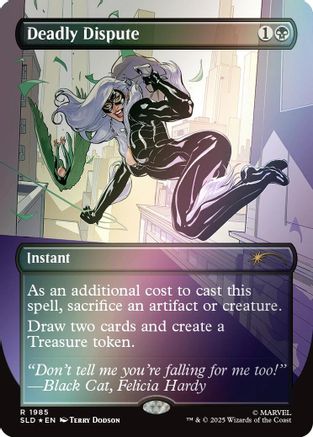 Deadly Dispute (1985) (Rainbow Foil) (SLD-1985) [Secret Lair] Drop Series Foil MTG Single Wizards of the Coast