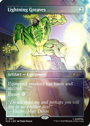 Lightning Greaves (1987) (Rainbow Foil) (SLD-1987) [Secret Lair] Drop Series Foil MTG Single Wizards of the Coast