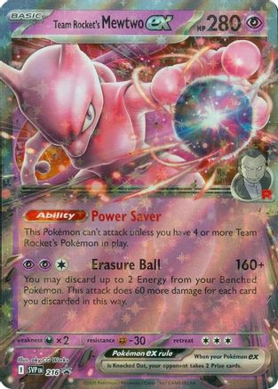 Team Rocket's Mewtwo ex - 216 (216) Holofoil [Promos: SV Promo Cards] Pokemon Single Pokémon