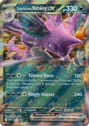 Team Rocket's Nidoking ex - 217 (217) Holofoil [Promos: SV Promo Cards] Pokemon Single Pokémon