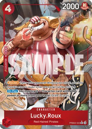 Lucky.Roux (Alternate Art) (PRB02-003) [Premium Booster -The Best- Vol. 2] Foil One Piece Single Bandai