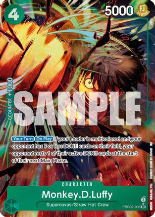 Monkey.D.Luffy - PRB02-005 (Alternate Art) (PRB02-005) [Premium Booster -The Best- Vol. 2] Foil One Piece Single Bandai