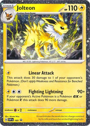 Jolteon - 169 (Cosmos Holo) (169) Holofoil [Promos: SV Promo Cards] Pokemon Single Pokémon