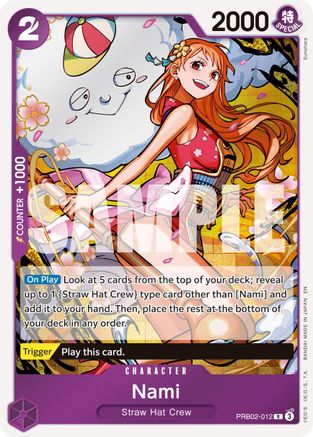 Nami (PRB02-012) [Premium Booster -The Best- Vol. 2] Foil One Piece Single Bandai