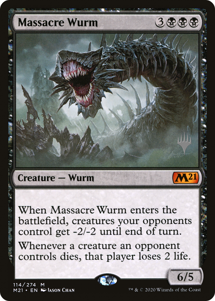 Massacre Wurm (PPM21-114P) [Core Set 2021 Promos] MTG Single Wizards of the Coast