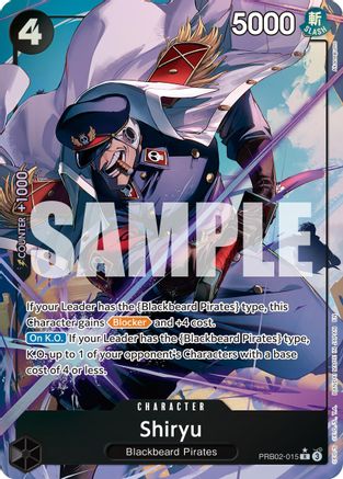 Shiryu (Alternate Art) (PRB02-015) [Premium Booster -The Best- Vol. 2] Foil One Piece Single Bandai