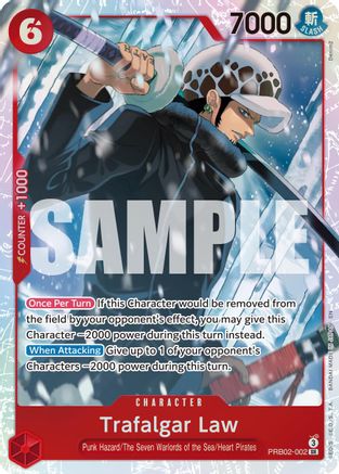 Trafalgar Law - PRB02-002 (PRB02-002) [Premium Booster -The Best- Vol. 2] Foil One Piece Single Bandai