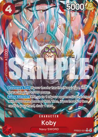 Koby (Alternate Art) (PRB02-001) [Premium Booster -The Best- Vol. 2] Foil One Piece Single Bandai