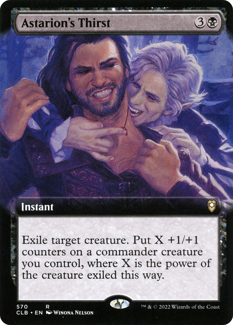 Astarion's Thirst (CLB-570) [Commander Legends: Battle for Baldur's Gate] (Extended Art) MTG Single Wizards of the Coast