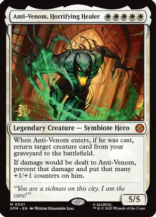 Anti-Venom, Horrifying Healer (PRE-001) [Prerelease Cards] Foil MTG Single Wizards of the Coast