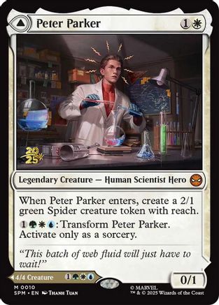 Peter Parker (PRE-010) [Prerelease Cards] Foil MTG Single Wizards of the Coast