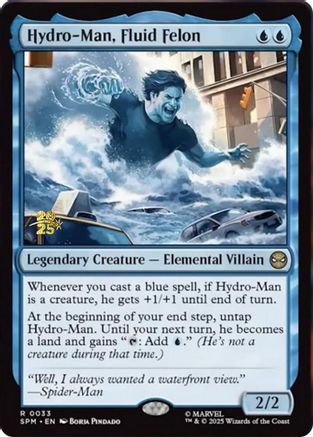 Hydro-Man, Fluid Felon (PRE-033) [Prerelease Cards] Foil MTG Single Wizards of the Coast