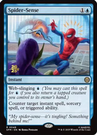 Spider-Sense (PRE-046) [Prerelease Cards] Foil MTG Single Wizards of the Coast