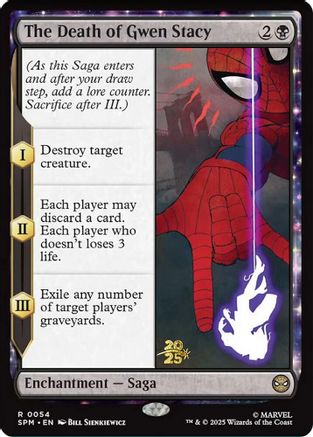 The Death of Gwen Stacy (PRE-054) [Prerelease Cards] Foil MTG Single Wizards of the Coast