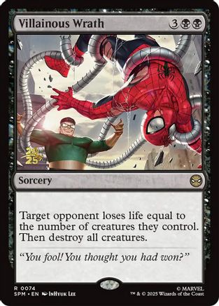 Villainous Wrath (PRE-074) [Prerelease Cards] Foil MTG Single Wizards of the Coast