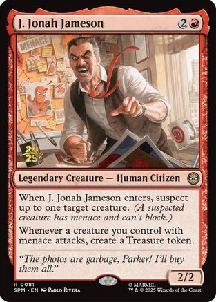 J. Jonah Jameson (PRE-081) [Prerelease Cards] Foil MTG Single Wizards of the Coast