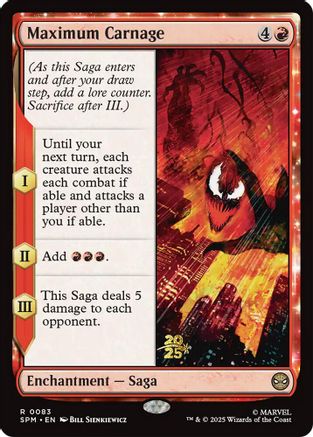Maximum Carnage (PRE-083) [Prerelease Cards] Foil MTG Single Wizards of the Coast