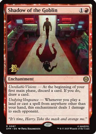 Shadow of the Goblin (PRE-087) [Prerelease Cards] Foil MTG Single Wizards of the Coast