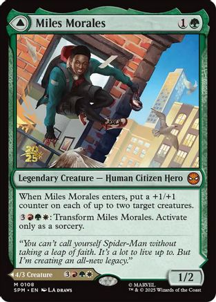Miles Morales (PRE-108) [Prerelease Cards] Foil MTG Single Wizards of the Coast