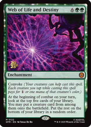 Web of Life and Destiny (PRE-122) [Prerelease Cards] Foil MTG Single Wizards of the Coast