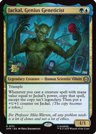 Jackal, Genius Geneticist (PRE-131) [Prerelease Cards] Foil MTG Single Wizards of the Coast