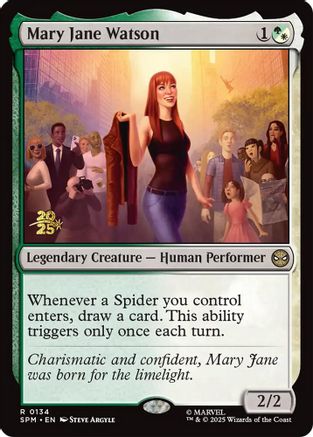 Mary Jane Watson (PRE-134) [Prerelease Cards] Foil MTG Single Wizards of the Coast