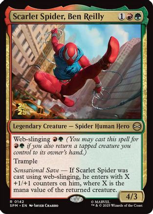 Scarlet Spider, Ben Reilly (PRE-142) [Prerelease Cards] Foil MTG Single Wizards of the Coast