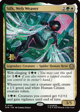 Silk, Web Weaver (PRE-145) [Prerelease Cards] Foil MTG Single Wizards of the Coast