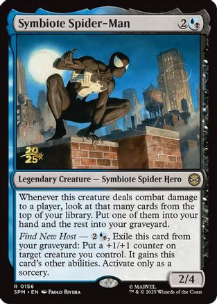 Symbiote Spider-Man (PRE-156) [Prerelease Cards] Foil MTG Single Wizards of the Coast