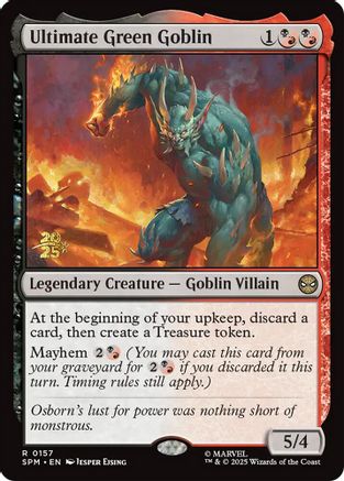 Ultimate Green Goblin (PRE-157) [Prerelease Cards] Foil MTG Single Wizards of the Coast