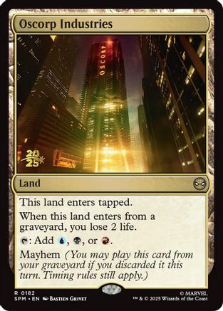 Oscorp Industries (PRE-182) [Prerelease Cards] Foil MTG Single Wizards of the Coast