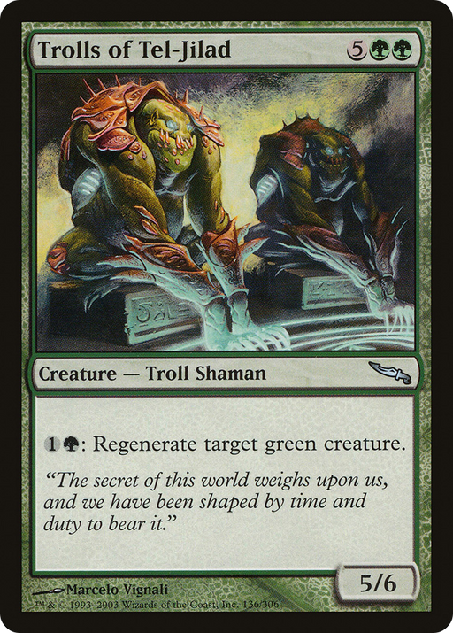 Trolls of Tel-Jilad (MRD-136) [Mirrodin] MTG Single Wizards of the Coast